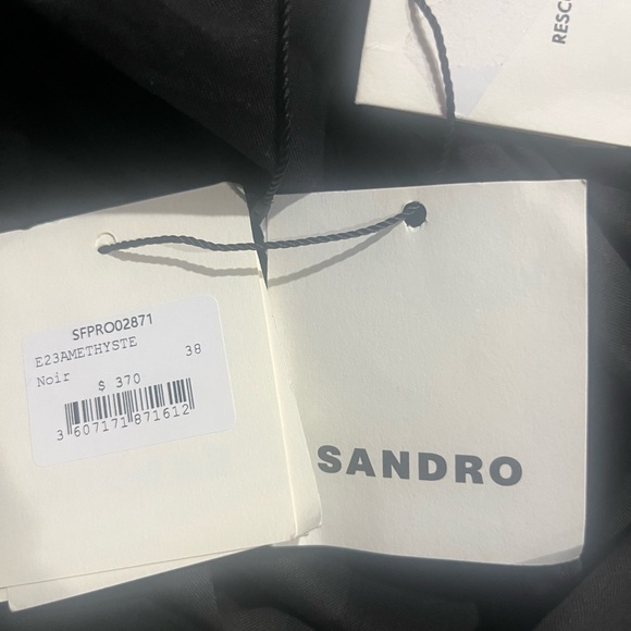 SANDRO 100% COTTON MINI DRESS - Picture 8 of 11